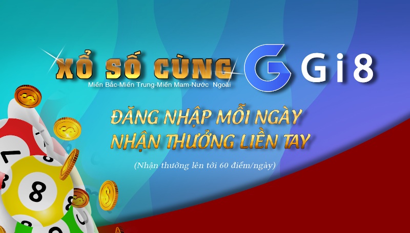 Nhiều ưu đãi khuyến mãi lô đề xổ số đặc sắc nhà cái GI8 tặng thành viên