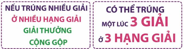 Người chơi có thể trúng nhiều giải trong cùng một kỳ quay thưởng