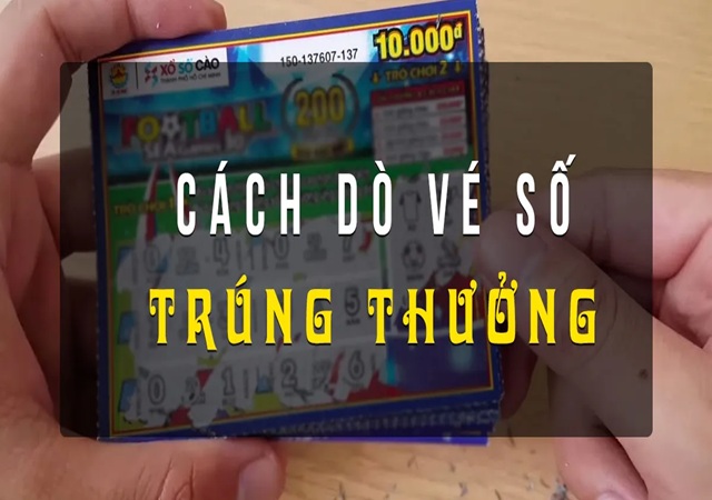 Cách dò vé trúng thưởng trên web hoặc mạng xã hội