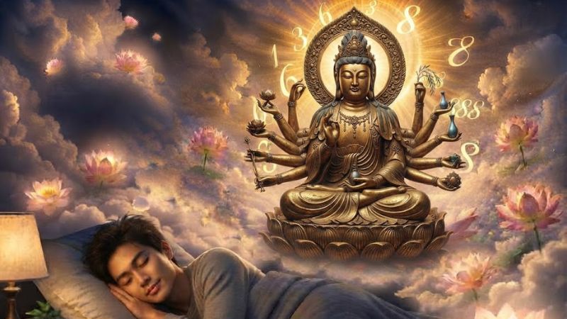 Mơ thấy Phật đánh gì may mắn, dễ trúng?
