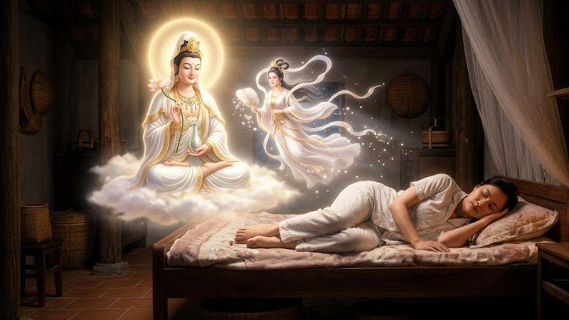 Mộng thấy tiên phật bước vào nhà là điềm báo may mắn Mộng thấy tiên phật bước vào nhà là điềm báo may mắn
