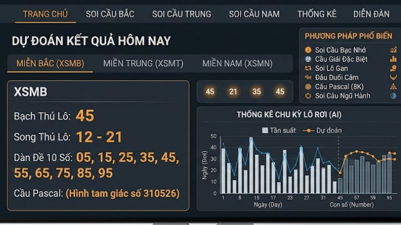 Trang soi cầu 3 miền Wap